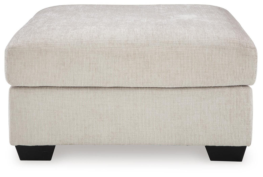 Aviemore Oversized Accent Ottoman - White (3)