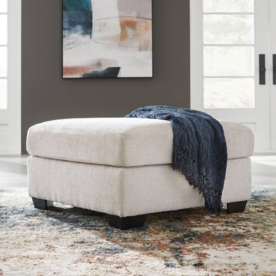 Aviemore Oversized Accent Ottoman - White | Ashley Furniture