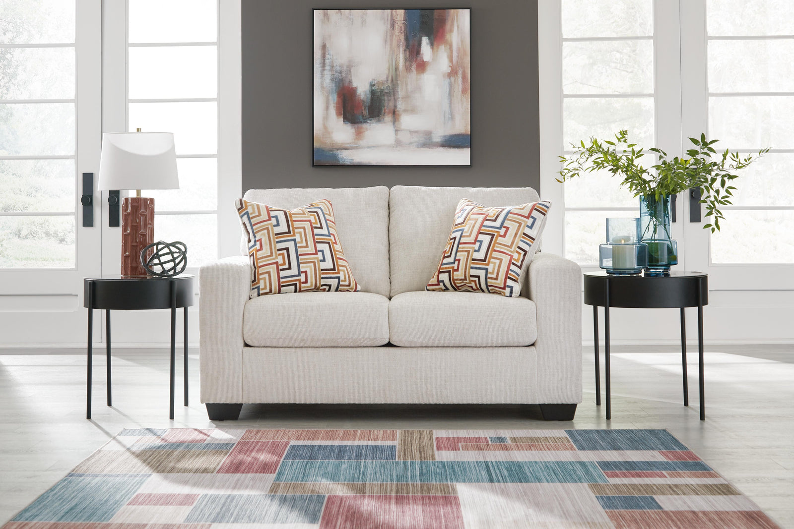 Aviemore Loveseat - White (2)