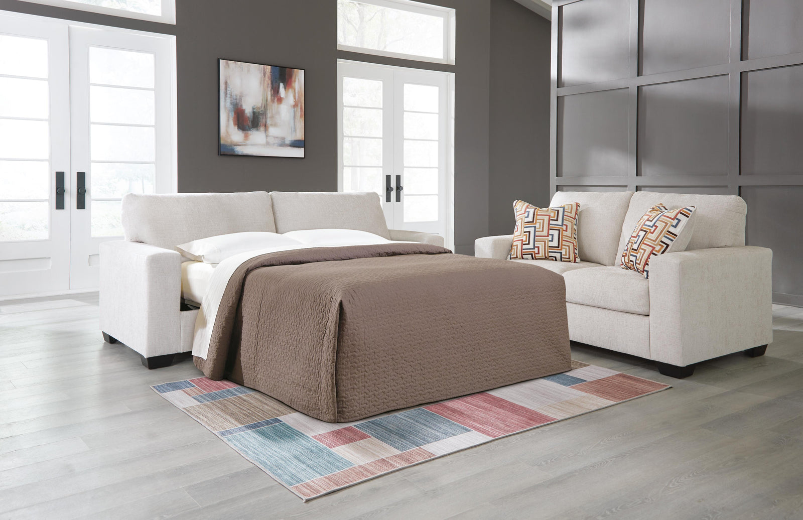Aviemore Queen Sofa Sleeper - White (2)