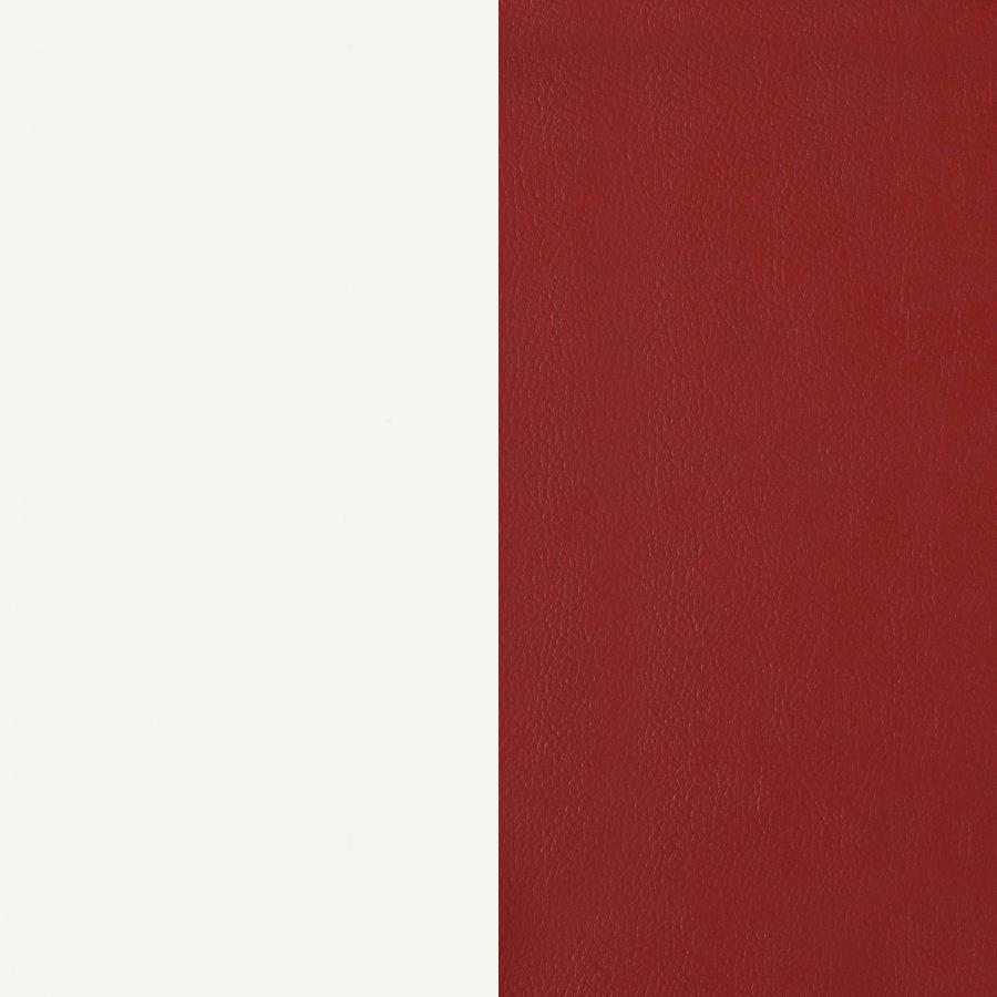 Retro - 5 Piece Oval Dining Table Set - White And Red