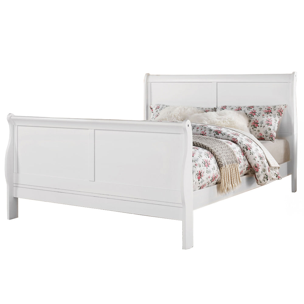 Louis Philippe III Queen Bed in White