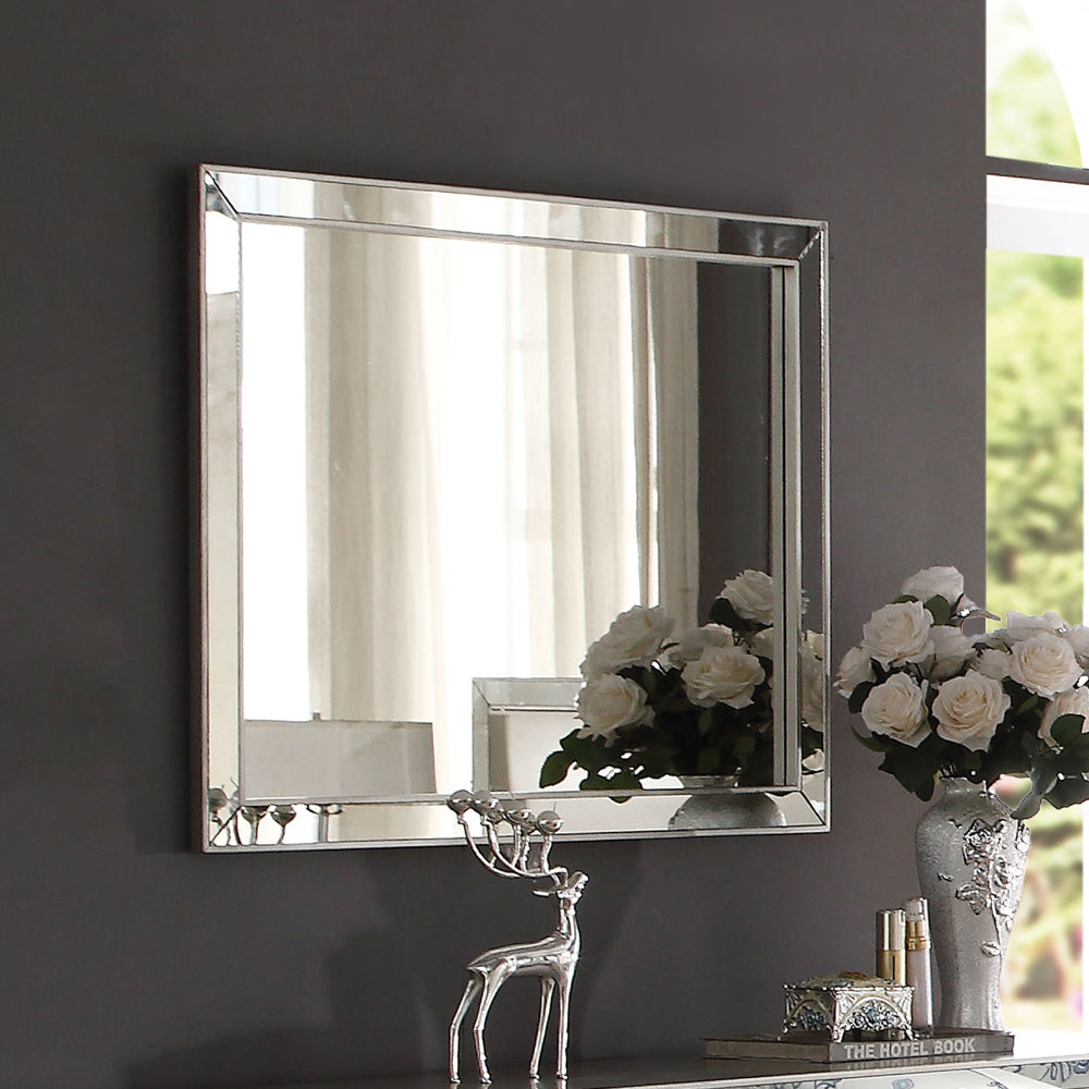 Voeville II Mirror in Platinum Finish