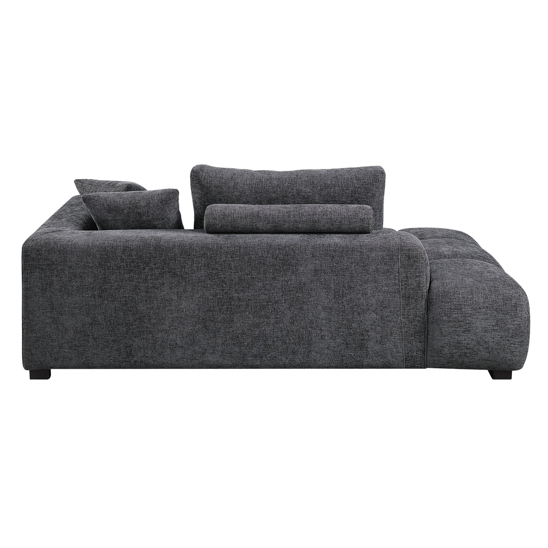 Chosen - Sectional Sofa With Toss Pillows With 2 Chaises - Gray