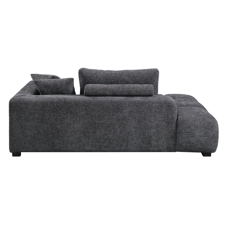 Chosen - Sectional Sofa With Toss Pillows With 2 Chaises - Gray