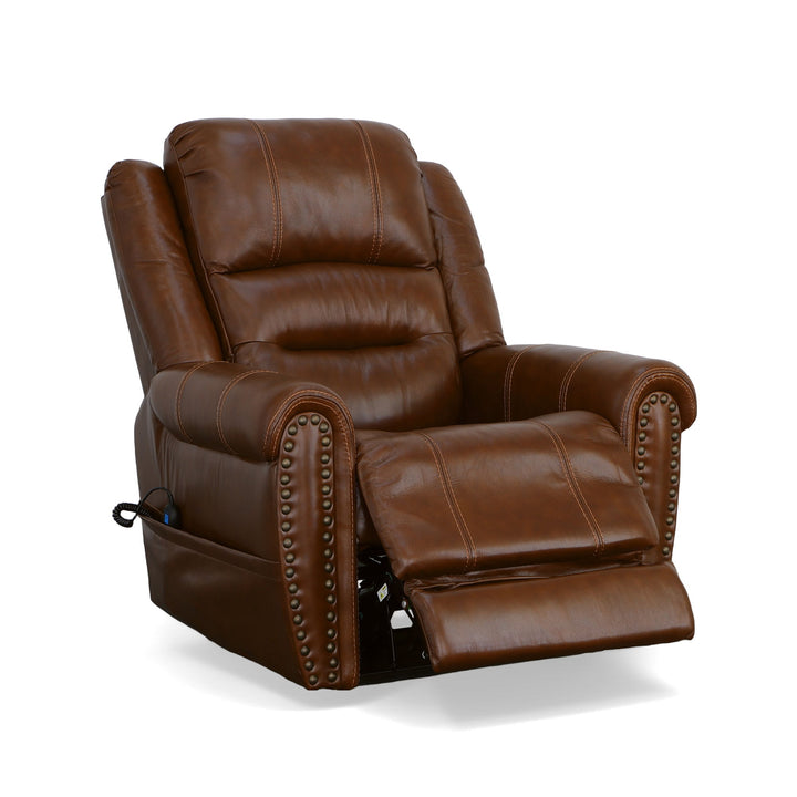 Oscar Leather Power Lift Recliner with Right