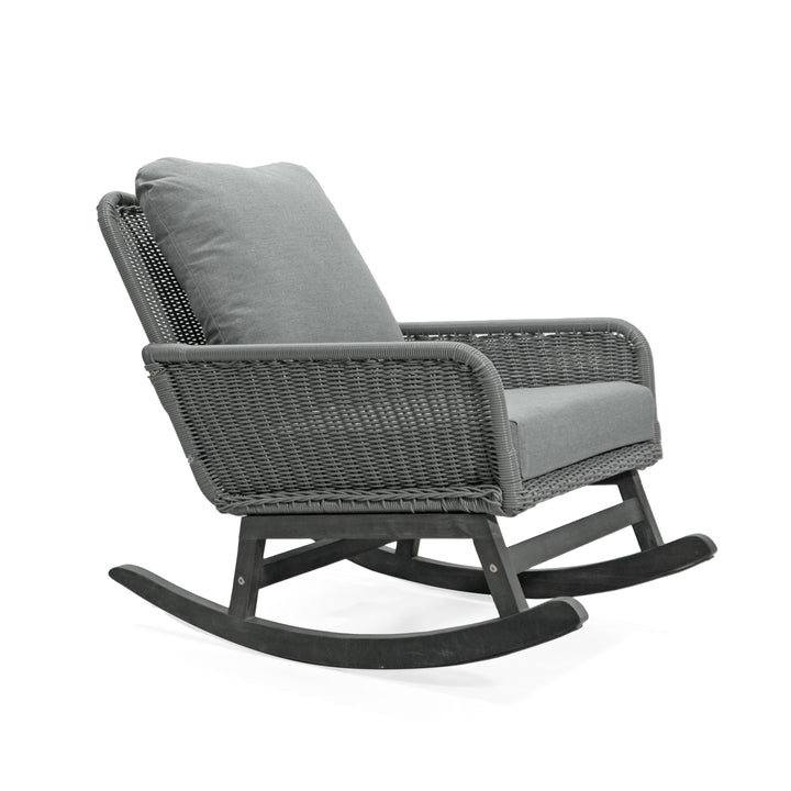 Wicker Rocking Chair – Gray