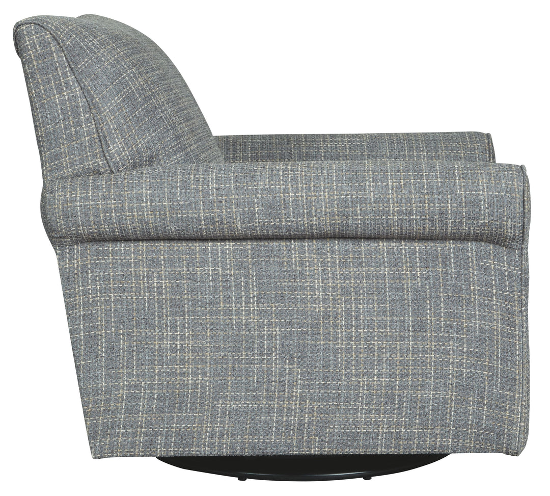 Renley - Swivel Glider Accent Chair - Ash
