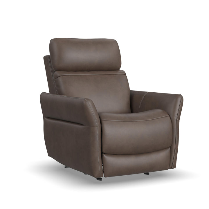 Flexsteel 1823-51P5-88672 Artemis  Power Rocking Recliner With Power Headrest, Lumbar, Heat & Massage  Cappuccino