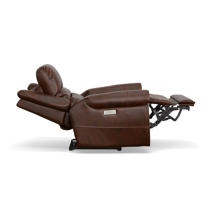 Oscar Fabric Power Recliner with Power Headrest in Pumpernickel
