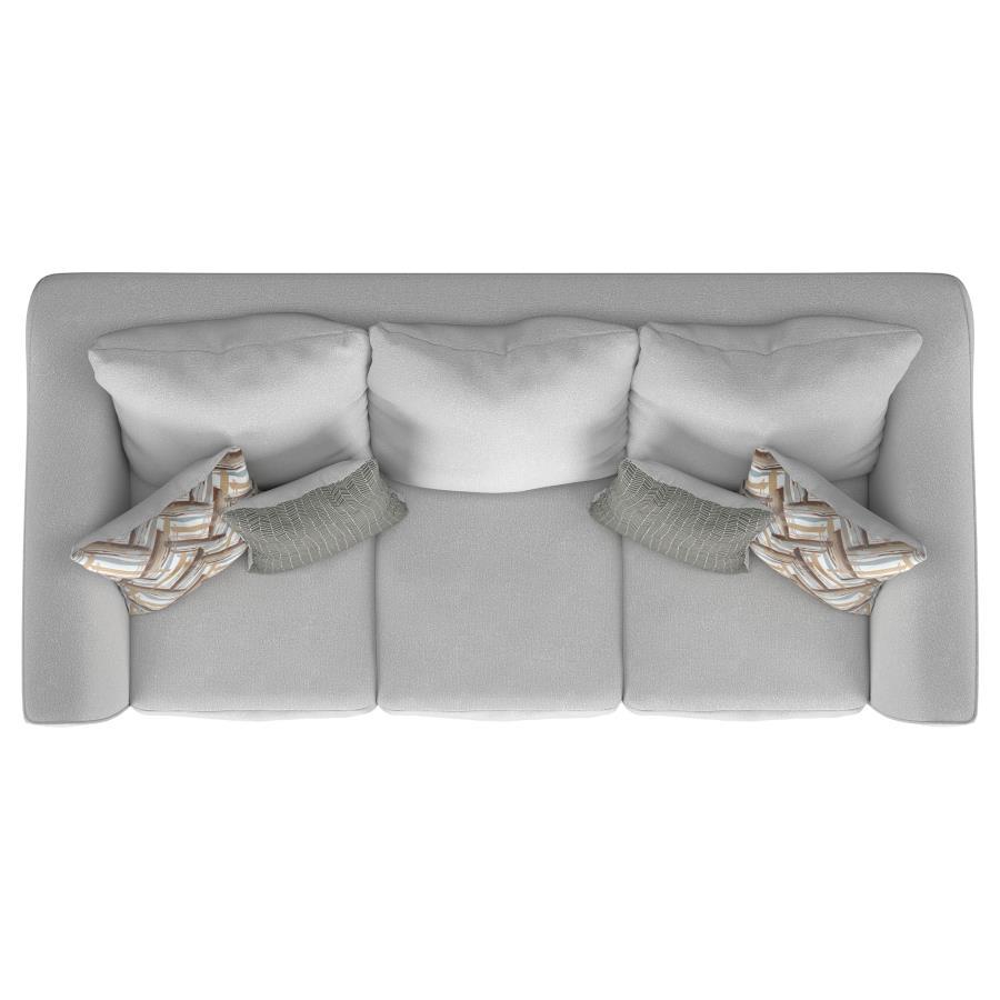 Salizar - 3 Piece Upholstered Flared Arm Sofa Set - Sand