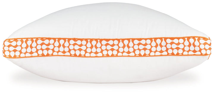 Zephyr 2.0 - 3-in-1 Pillow - White / Orange