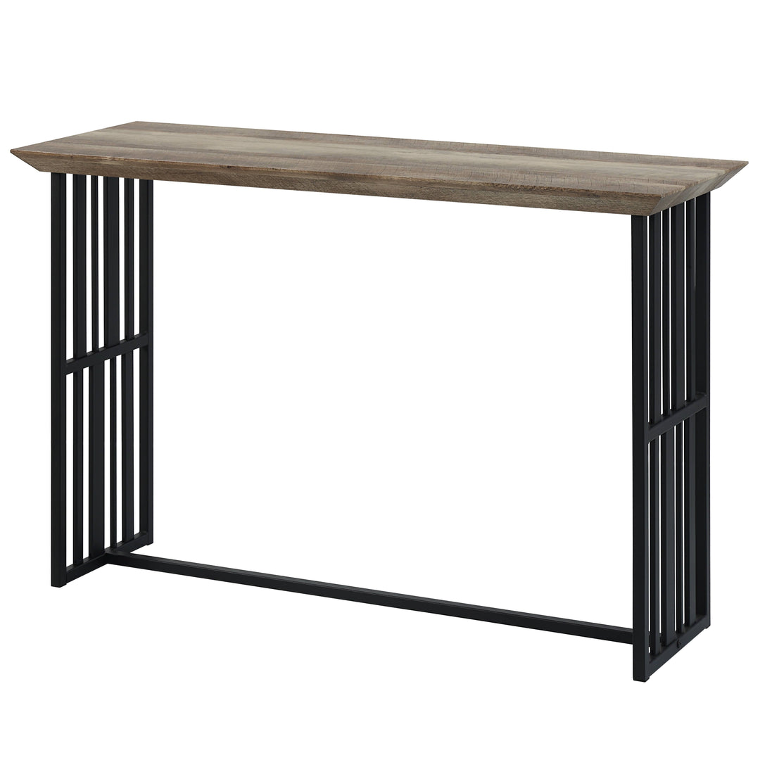 Zudora - Sofa Table - Black / Oak