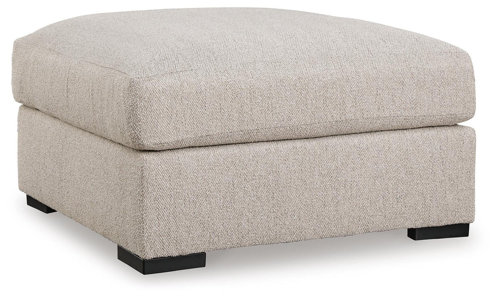 Ballyton Oversized Accent Ottoman - Beige (1)
