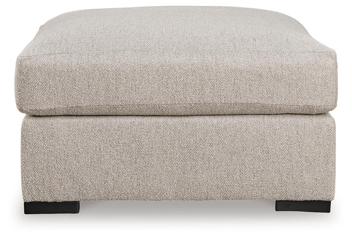 Ballyton Oversized Accent Ottoman - Beige (3)