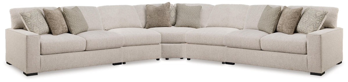 Ballyton 5-Piece Sectional - Beige (1)