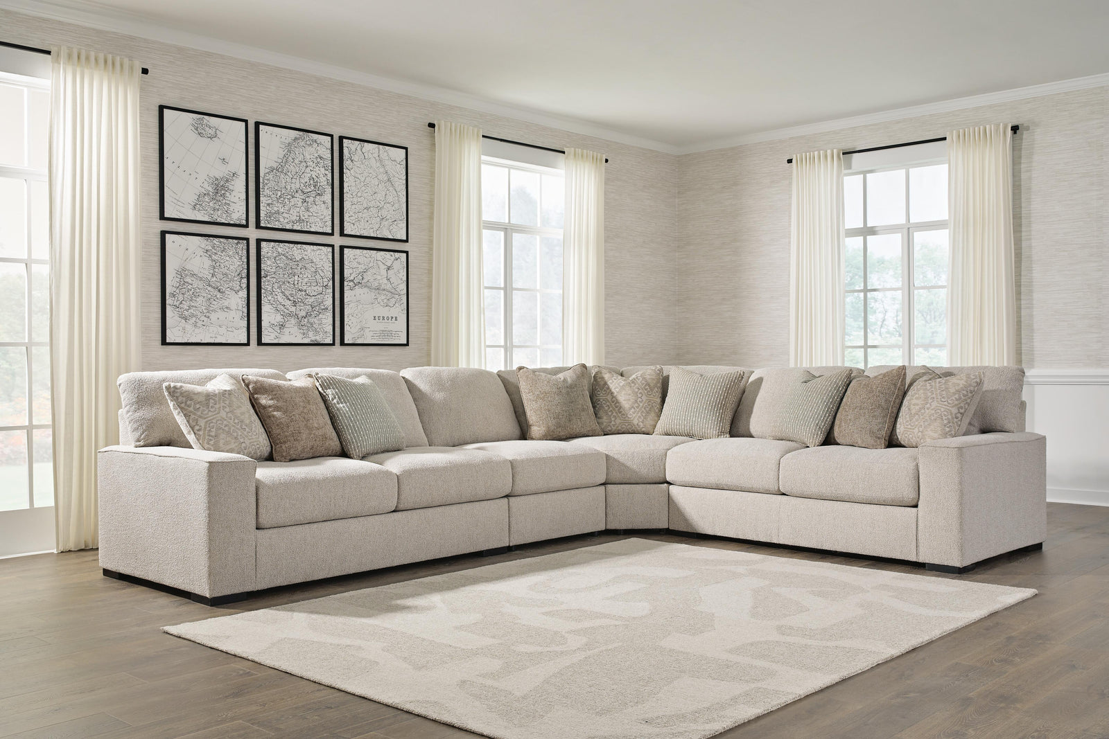 Ballyton 4-Piece Sectional - Beige (2)