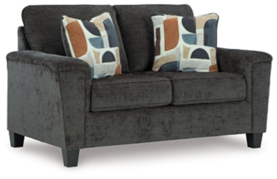 Erinslane Loveseat - Black - Black