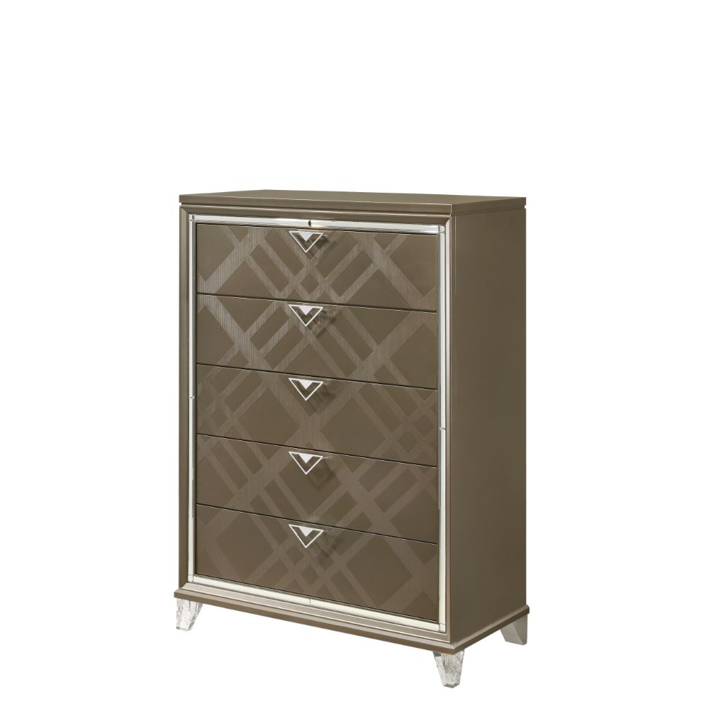 Skylar Chest in Dark Champagne