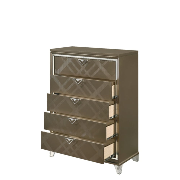 Skylar Chest in Dark Champagne