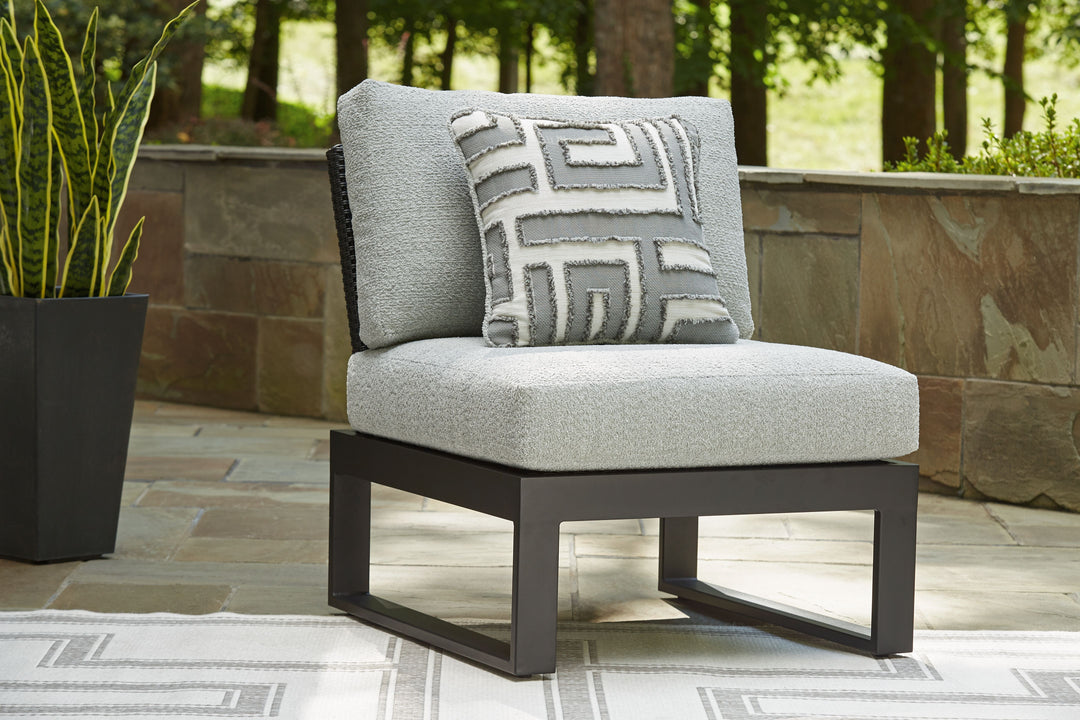 Beachloft - 5-Piece Outdoor Sectional - Black / Gray by Ashley Furniture product image