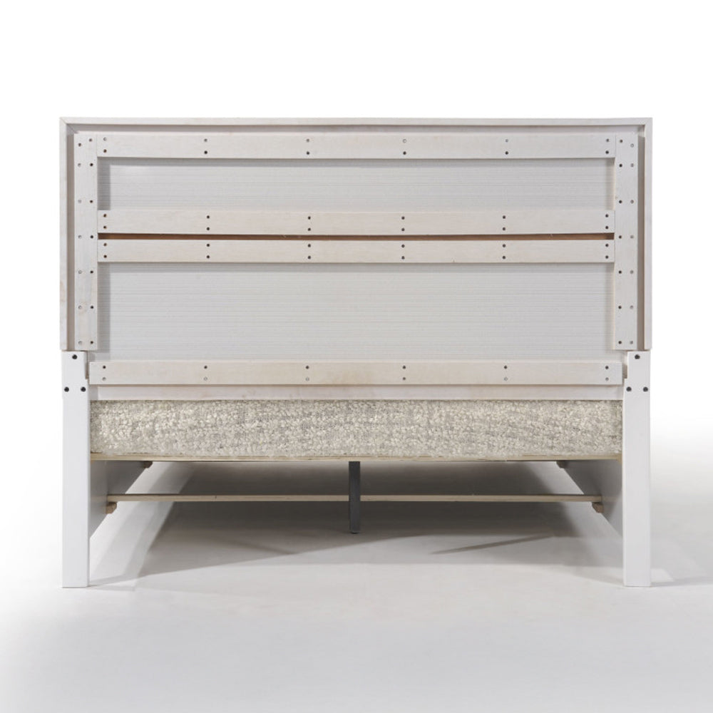 Naima EK Bed with Storage in White