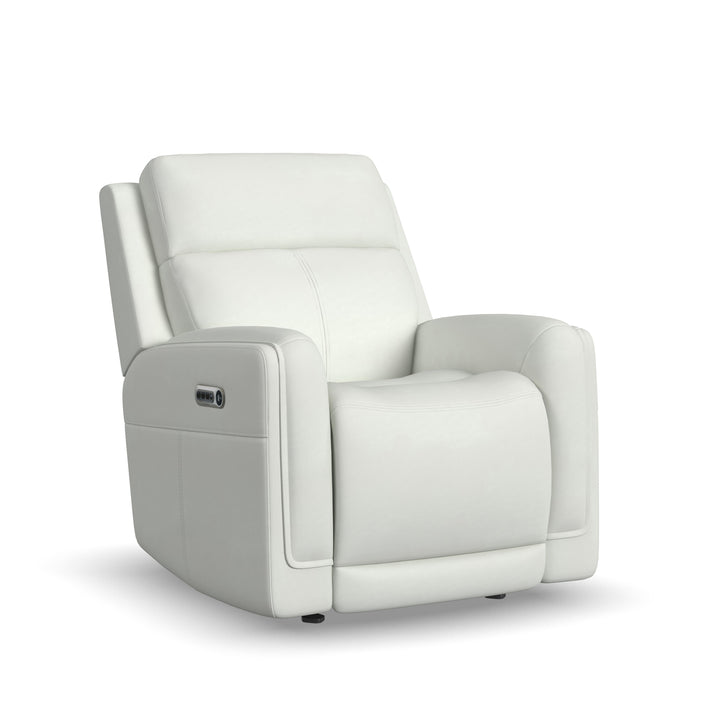 Flexsteel 1158-54GL-32611 Alister  Power Gliding Recliner With Power Headrest And Lumbar  Porcelain