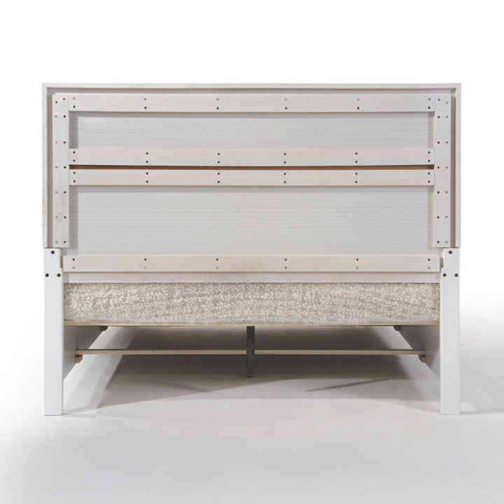 Naima Queen Bed with Storage in White