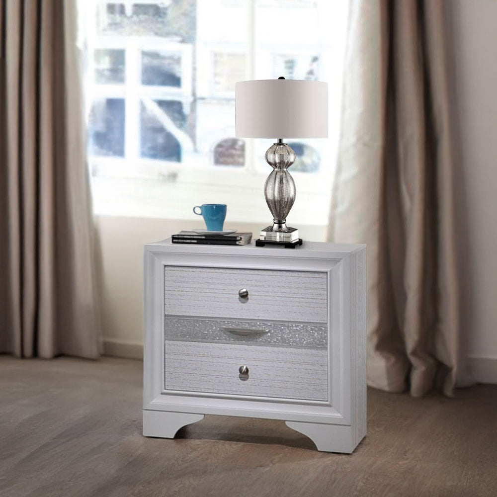 Naima Nightstand in White