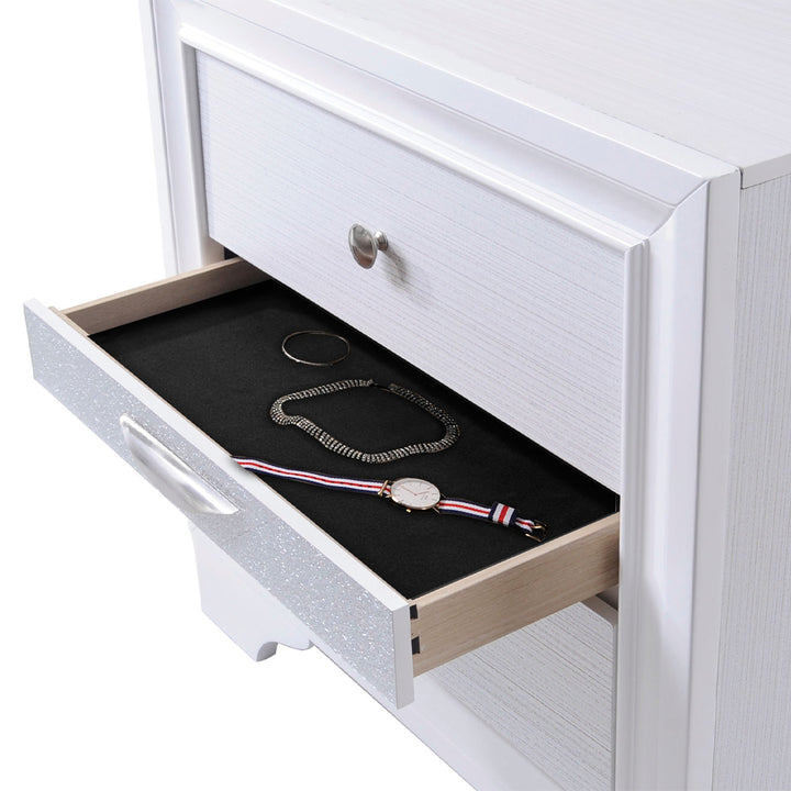 Naima Nightstand in White
