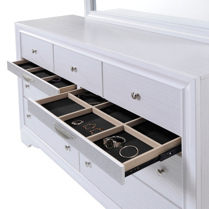 Naima Dresser in White