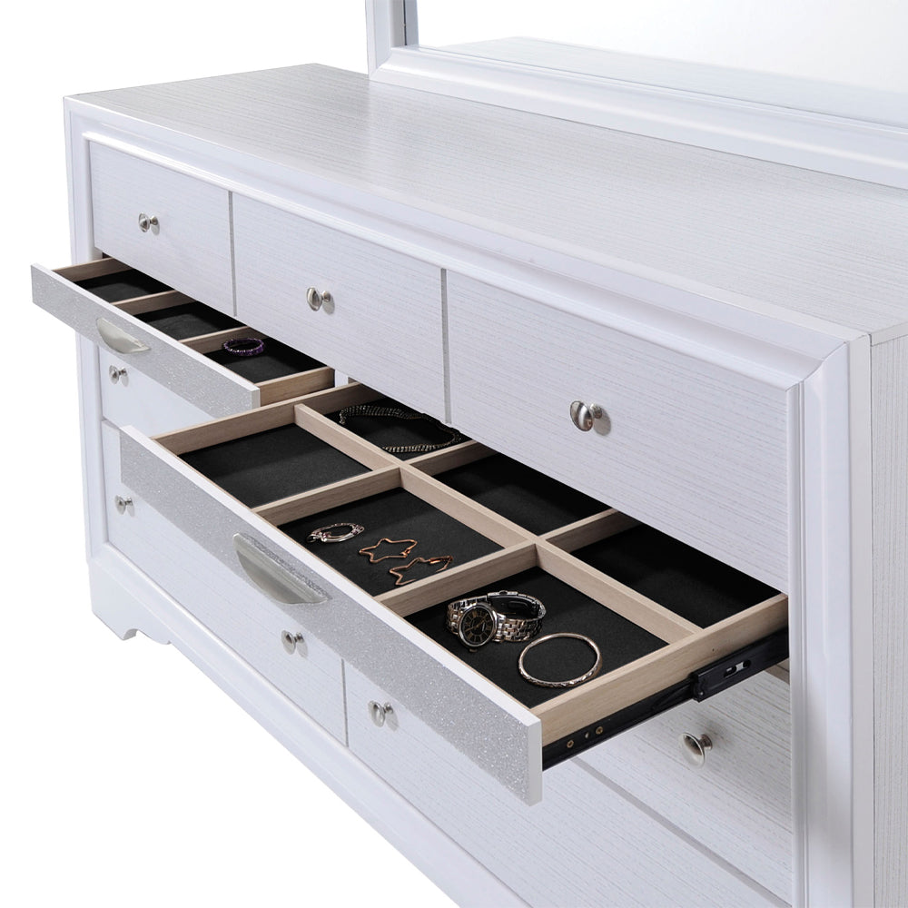 Naima Dresser in White