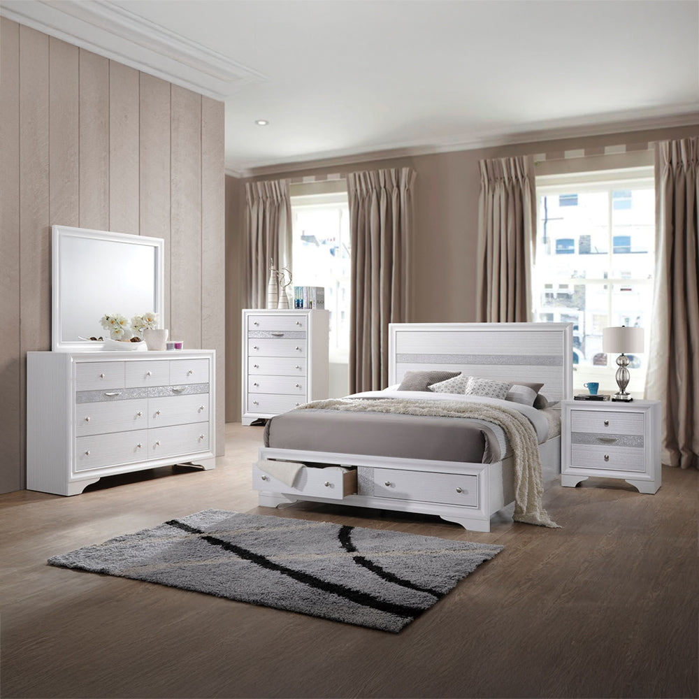Naima Dresser in White - lifestyle