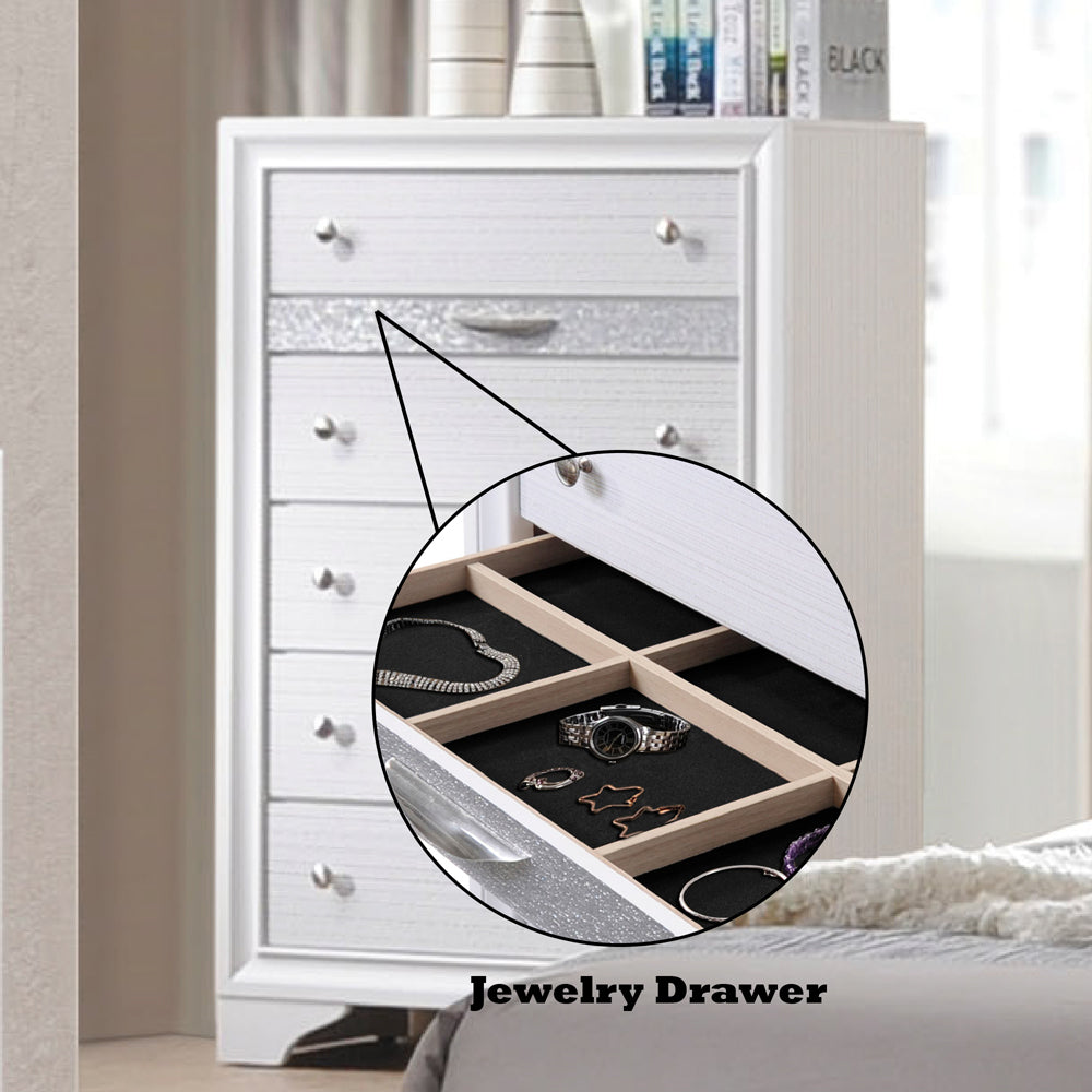 Naima Chest in White - features