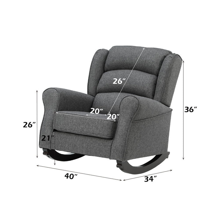 Fabien - Rocking Chair - Gray Fabric