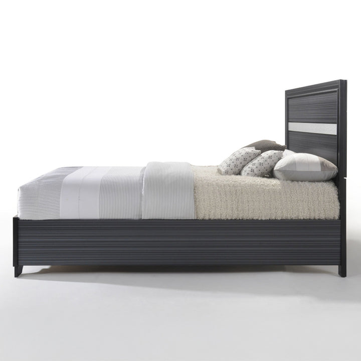 Naima EK Bed with Storage in Black