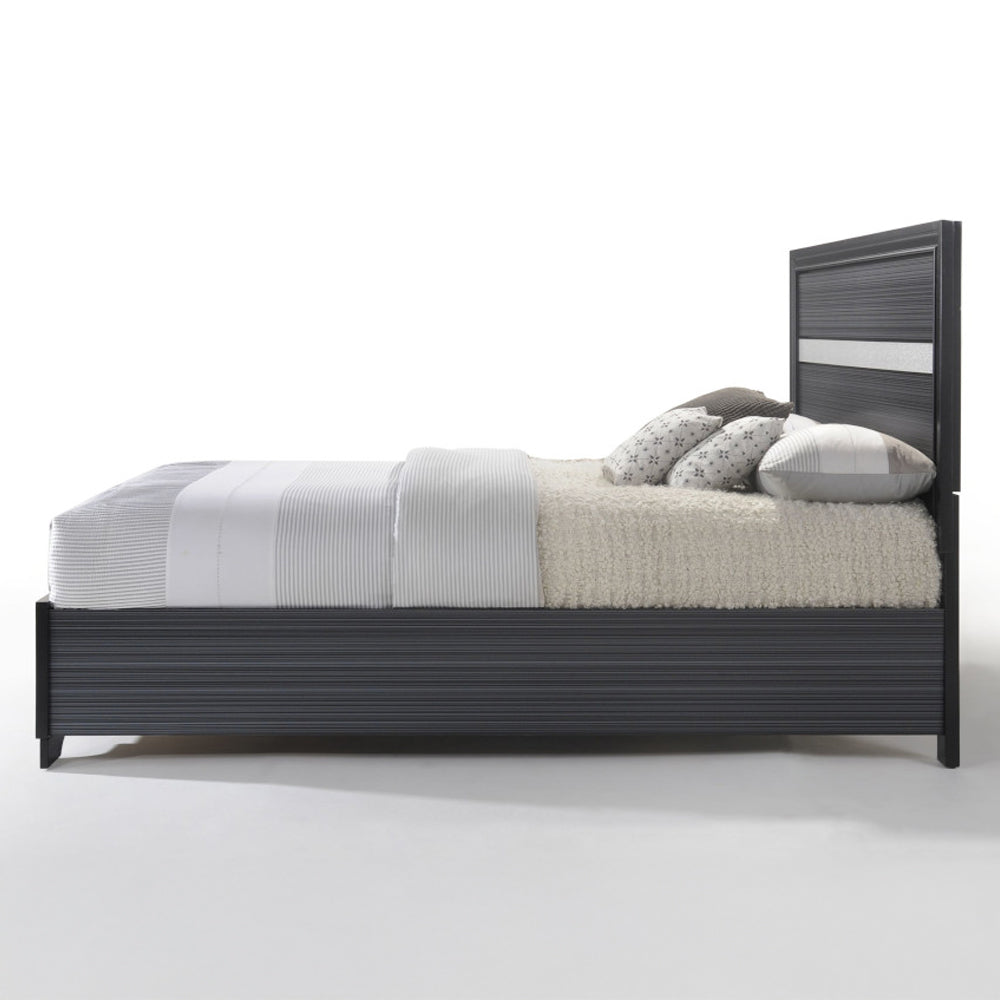 Naima EK Bed with Storage in Black