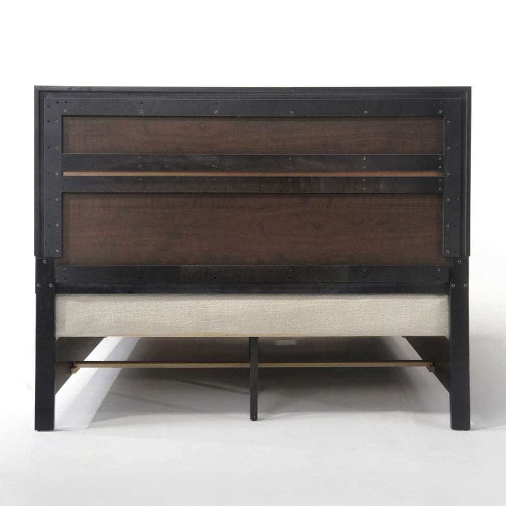 Naima Queen Bed with Storage in Black
