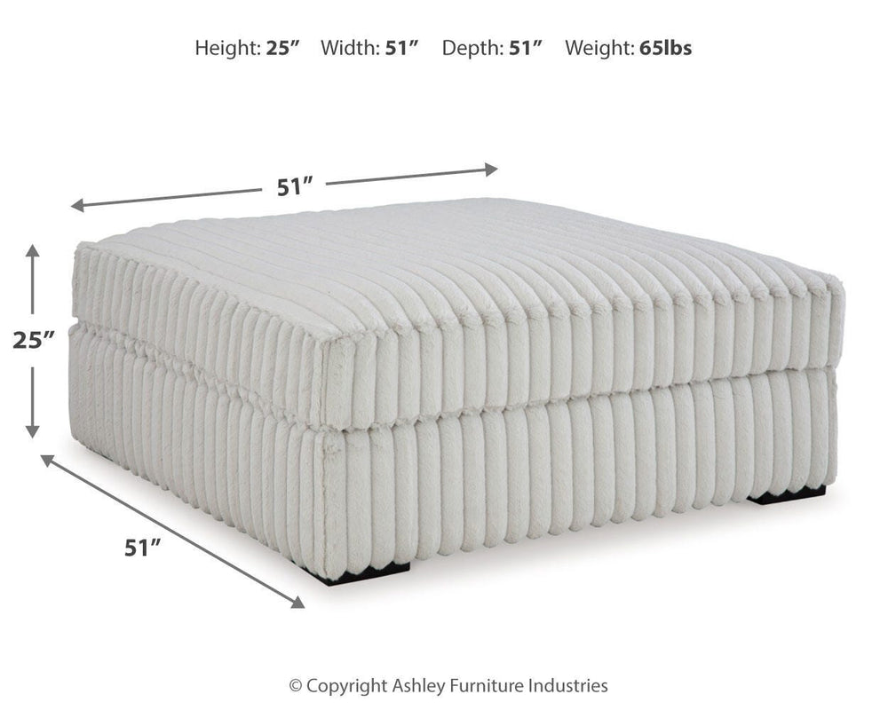Stupendous Oversized Accent Ottoman - Gray (5)