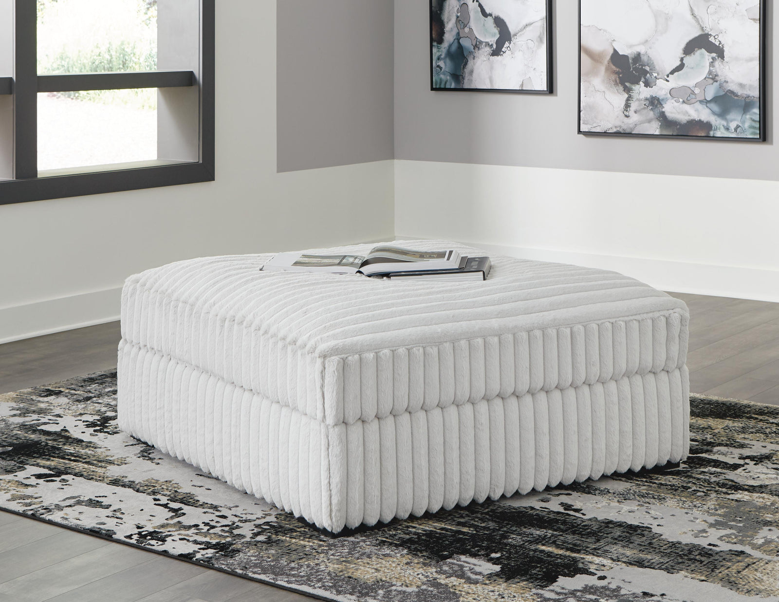 Stupendous Oversized Accent Ottoman - Gray (2)