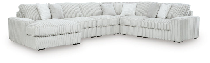 Stupendous 6-Piece Sectional with Chaise - Alloy (1)