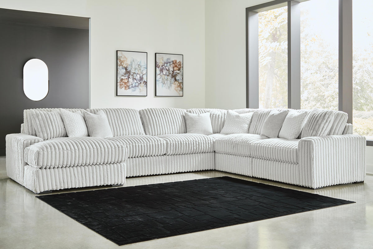 Stupendous 6-Piece Sectional with Chaise - Alloy (2)