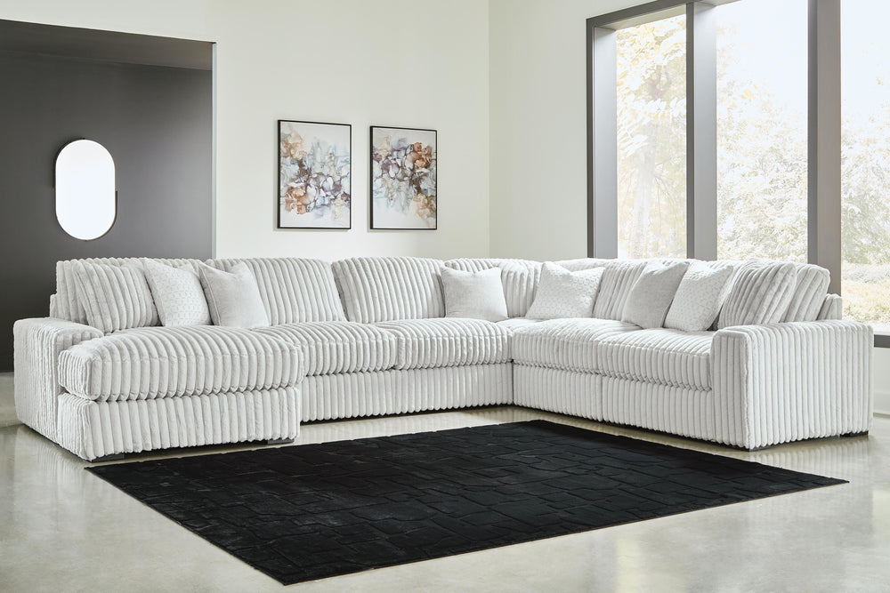 Stupendous 6-Piece Sectional with Chaise - Alloy (2)