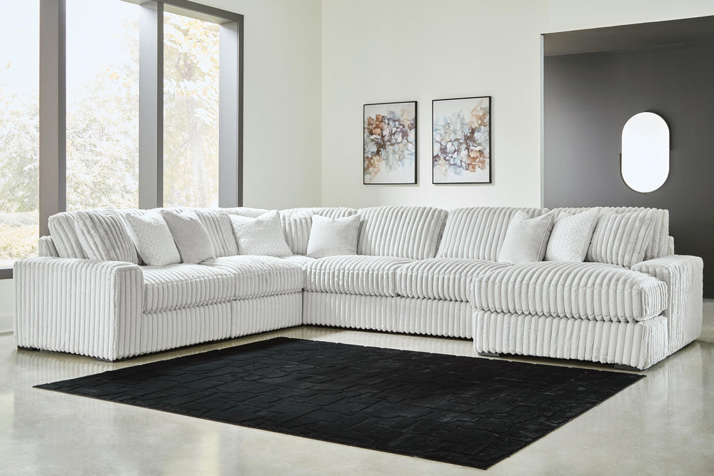 Stupendous 6-Piece Sectional with Chaise - Alloy (2)