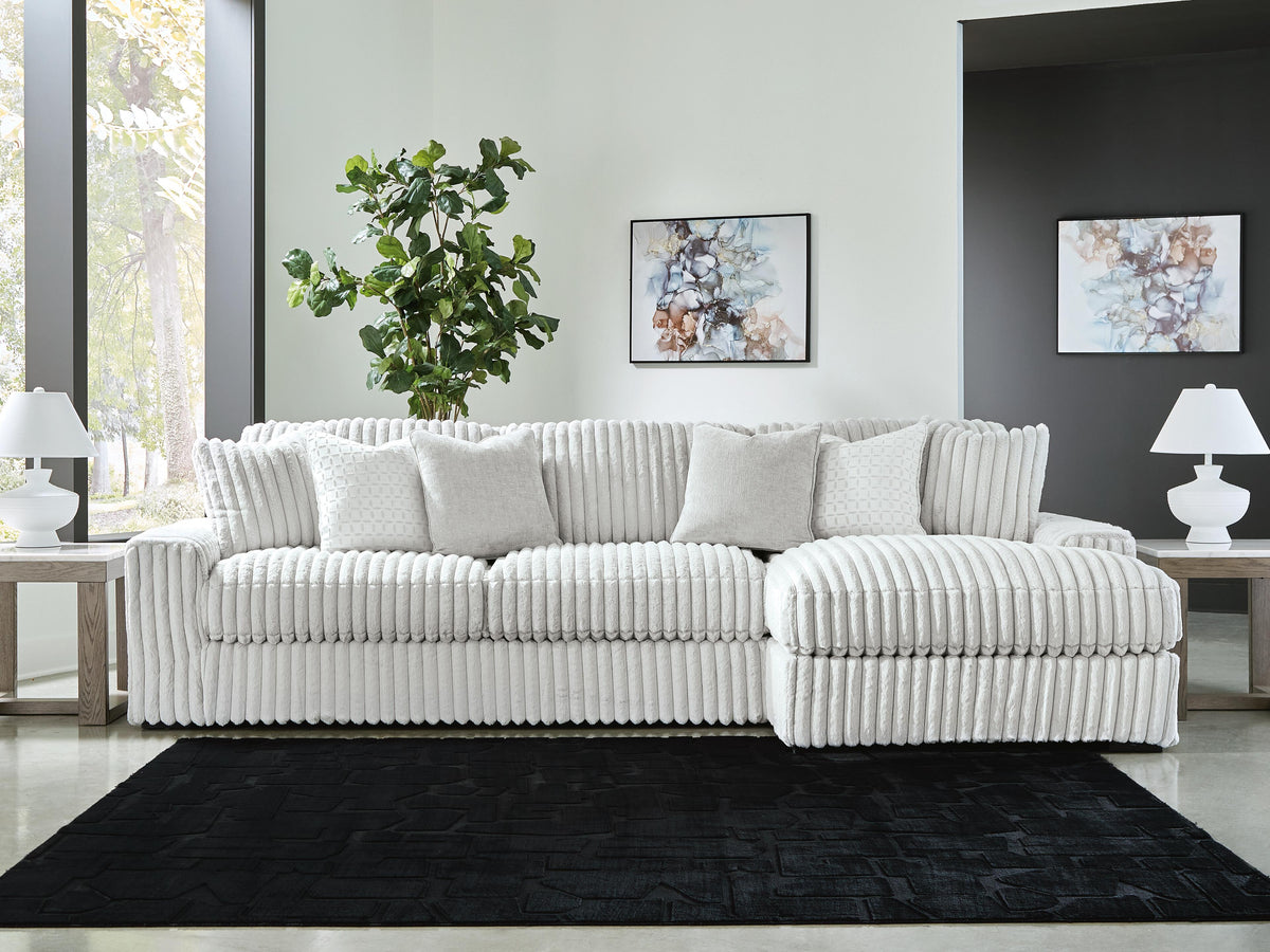 Stupendous 2-Piece Sectional with Chaise - Alloy (2)