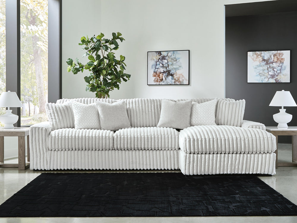 Stupendous 2-Piece Sectional with Chaise - Alloy (2)