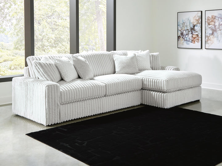 Stupendous 2-Piece Sectional with Chaise - Alloy (3)