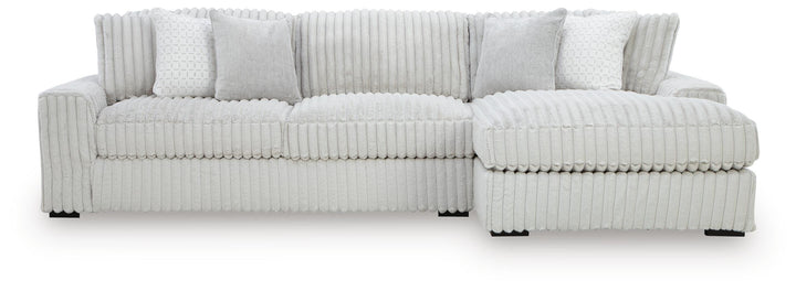 Stupendous 2-Piece Sectional with Chaise - Alloy (1)