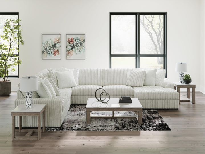 Stupendous 5-Piece Sectional with Chaise - Alloy (3)
