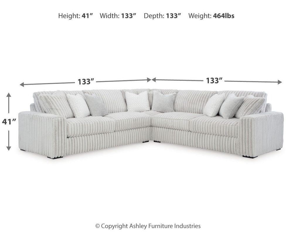 Stupendous 3-Piece Sectional - Alloy (5)